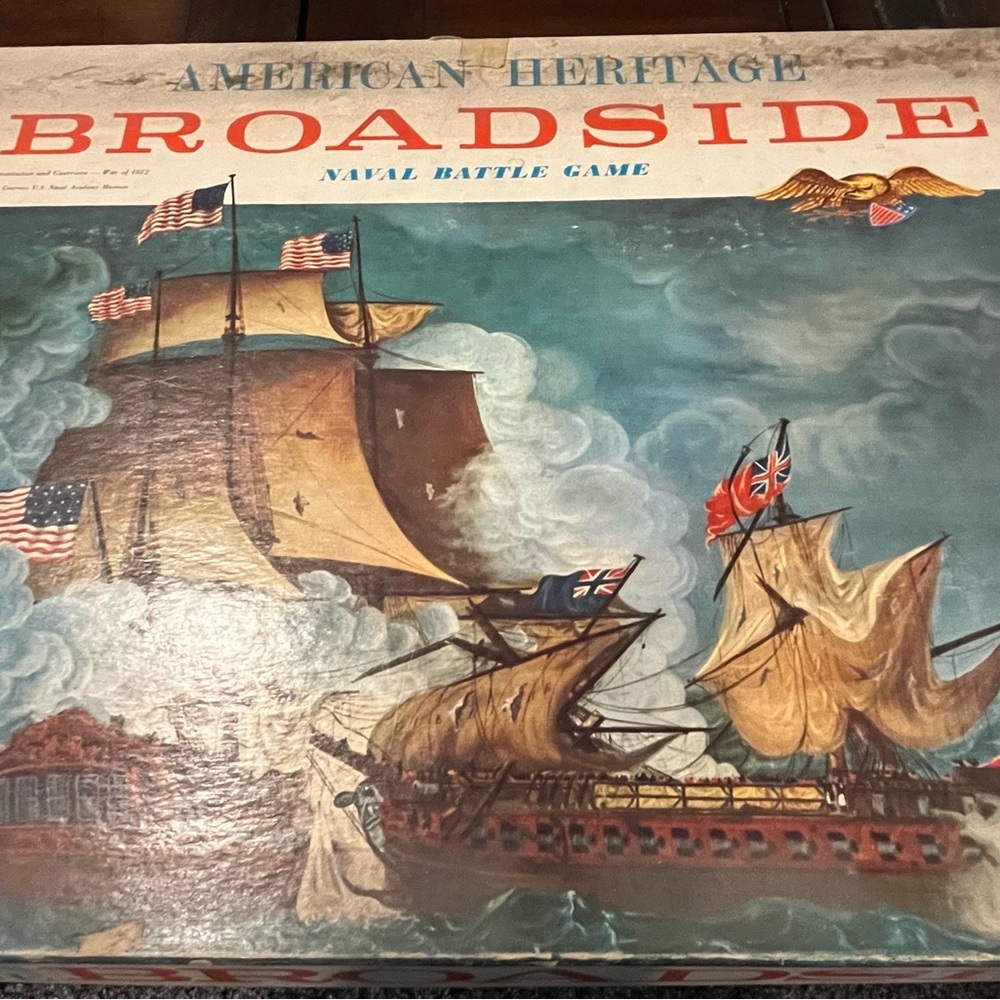 American Heritage Broadside Board Game 1962 Milton Bradley Naval Battle Game - Picture 11 of 13